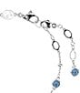 Swarovski Imber Round Cut Adjustable Line Bracelet, Color:Silver/Blue - Image 3