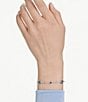 Swarovski Imber Round Cut Adjustable Line Bracelet, Color:Silver/Blue - Image 4