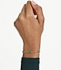 Swarovski Imber Round Cut Adjustable Line Bracelet, Color:Gold/Green - Image 4