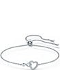 Color:Silver - Image 1 - Infinity Crystal Heart Adjustable Bracelet