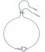 Color:Silver - Image 3 - Infinity Crystal Heart Adjustable Bracelet