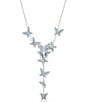 Color:Blue - Image 1 - Lilia Crystal Blue Butterfly Y-Necklace