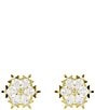 Swarovski Magic Snowflake Mixed Cut CZ Stud Earrings - Image 1