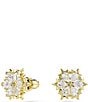 Swarovski Magic Snowflake Mixed Cut CZ Stud Earrings - Image 2