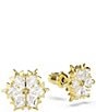Swarovski Magic Snowflake Mixed Cut CZ Stud Earrings - Image 3