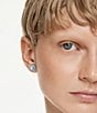 Swarovski Magic Snowflake Stud Earrings, Color:Blue - Image 4
