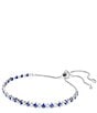 Swarovski Matrix Blue Mixed Cut Adjustable Bracelet, Color:Blue - Image 3