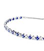 Swarovski Matrix Blue Mixed Cut Adjustable Bracelet, Color:Blue - Image 4