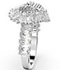 Color:Silver - Image 3 - Matrix Collection Crystal Cocktail Ring