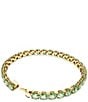 Color:Green - Image 3 - Matrix Collection Crystal Green Tennis Line Bracelet