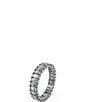 Swarovski Matrix Collection Grey Baguette Cut Band Ring - Image 2