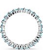Swarovski Matrix Collection Colorful Crystal Band Ring, Color:Aqua - Image 4