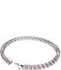 Swarovski Matrix Collection Tennis Crystal Line Bracelet, Color:Pink - Image 4