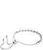 Swarovski Matrix Crystal Pearl Adjustable Bracelet, Color:Silver/Crystal - Image 2