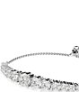 Swarovski Matrix Gradient Round Cut Adjustable Bracelet, Color:Silver - Image 4