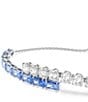 Swarovski Matrix Mixed Cuts Adjustable Bracelet, Color:Blue - Image 2