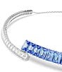 Swarovski Matrix Mixed Cuts Choker Necklace, Color:Blue - Image 3