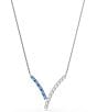 Swarovski Matrix Mixed Cuts Collar Necklace, Color:Blue - Image 1
