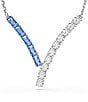 Swarovski Matrix Mixed Cuts Collar Necklace, Color:Blue - Image 2