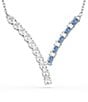 Swarovski Matrix Mixed Cuts Collar Necklace, Color:Blue - Image 4