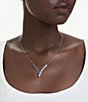 Swarovski Matrix Mixed Cuts Collar Necklace, Color:Blue - Image 5