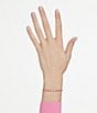 Swarovski Matrix Pink Pear Cut Adjustable Bracelet, Color:Gold - Image 5