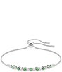 Swarovski Matrix Round Cut CZ Adjustable Bracelet - Image 1
