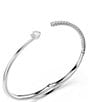 Swarovski Matrix Round Cut CZ Bangle Bracelet - Image 3