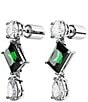 Color:Silver - Image 3 - Mesmera Crystal Drop Earrings