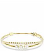 Swarovski Mesmera Mixed Cut CZ Double Line Bangle Bracelet - Image 1