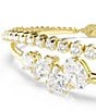 Swarovski Mesmera Mixed Cut CZ Double Line Bangle Bracelet - Image 2