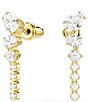 Swarovski Mesmera Mixed Cut CZ Drop Earrings - Image 2
