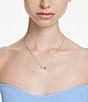 Color:Blue/Silver - Image 5 - Mesmera Mixed Cut Short Crystal Pendant Necklace