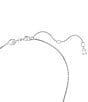 Color:Silver - Image 3 - Crystal Mesmera Octagon Cut Short Pendant Necklace