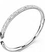 Color:Silver - Image 4 - Meteora Crystal Bangle Bracelet