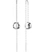 Color:Silver - Image 4 - Meteora Crystal Drop Earrings