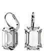 Color:Silver - Image 2 - Millenia Octagon Crystal Drop Earrings