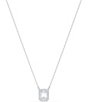 Color:Silver - Image 1 - Millenia Short Silver Pendant Necklace