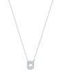 Color:Silver - Image 3 - Millenia Short Silver Crystal Pendant Necklace