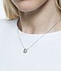 Color:Silver - Image 5 - Millenia Short Silver Pendant Necklace