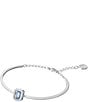 Color:Blue - Image 2 - Millenia Silver Crystal Bangle Bracelet