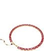 Color:Pink - Image 4 - Millenia Stone Octagon Cut Collar Necklace