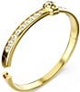 Color:Gold - Image 4 - Numina Crystal Round Cut Bangle Bracelet