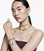 Color:Gold - Image 6 - Numina Crystal Round Cut Bangle Bracelet