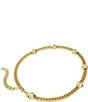 Color:Gold - Image 3 - Numina Crystal Round Cut Chain Collar Necklace