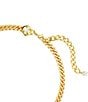Color:Gold - Image 4 - Numina Crystal Round Cut Chain Collar Necklace
