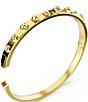 Color:Gold - Image 3 - Numina Mixed Round Cut Crystal Bangle Bracelet
