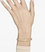 Color:Gold - Image 5 - Numina Mixed Round Cut Crystal Bangle Bracelet
