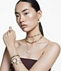 Color:Gold - Image 6 - Numina Mixed Round Cut Crystal Bangle Bracelet