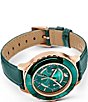 Color:Green - Image 3 - Octea Lux Chronograph Green Leather Watch
